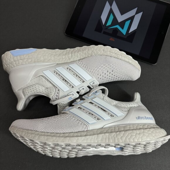 Adidas UltraBoost 1.0 (JH9211) "Grey/White/Blue" Women's Sizes - Picture 2 of 12